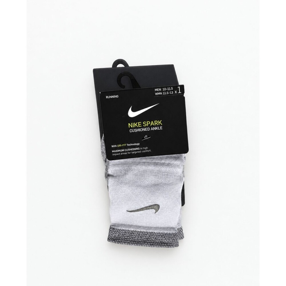 Nike Spark Cushioned Ankle Running Socks White XL Men 10-11.5 Dri-FIT NWT
